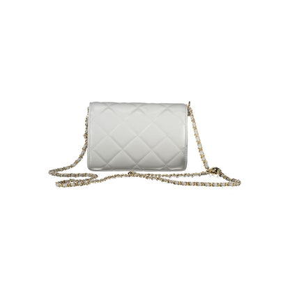 Mario Valentino Gray Polyurethane Women's Bag With Adjustable Chain Strap
