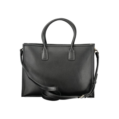 Mario Valentino Black Polyurethane Women Handbag