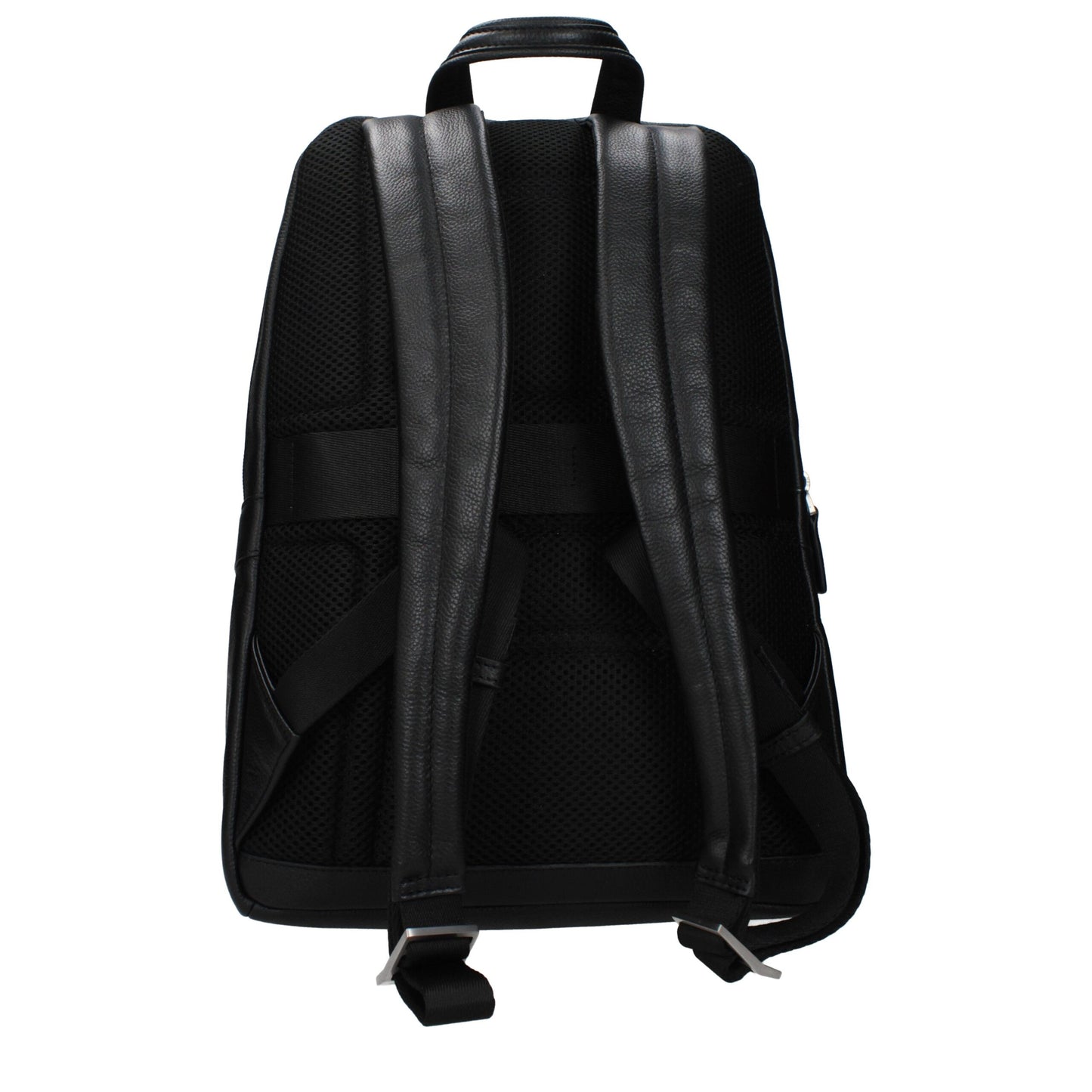 Piquadro Black Leather Backpack