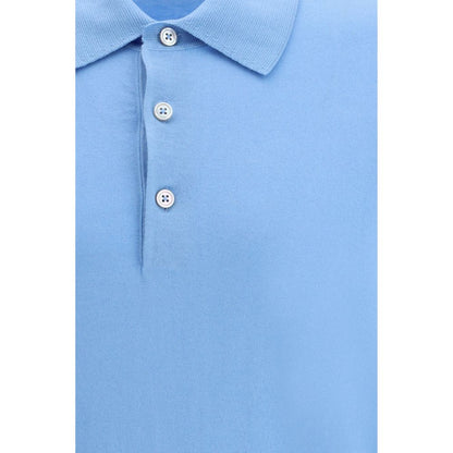 Tom Ford Blue Cotton Polo Shirt