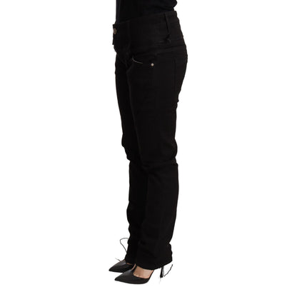 Acht Black Low Waist Skinny Denim Jeans Trouser