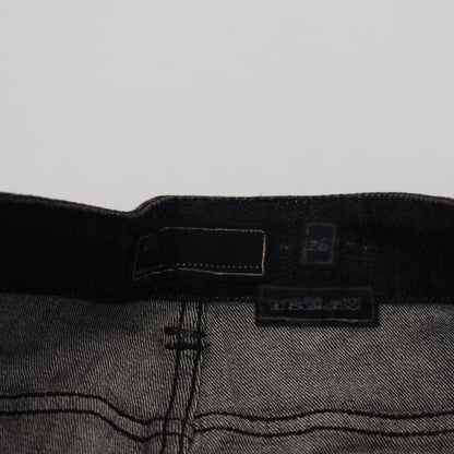 Acht Black Low Waist Slim Fit Cotton Denim Jeans