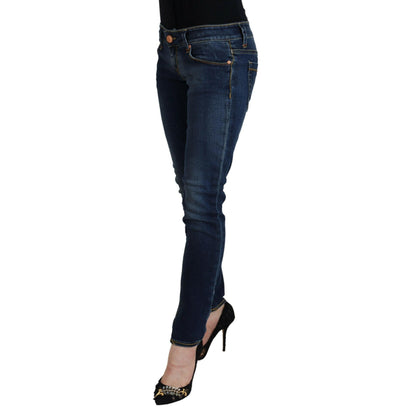 Acht Blue Cotton Low Waist Skinny Women Casual Jeans