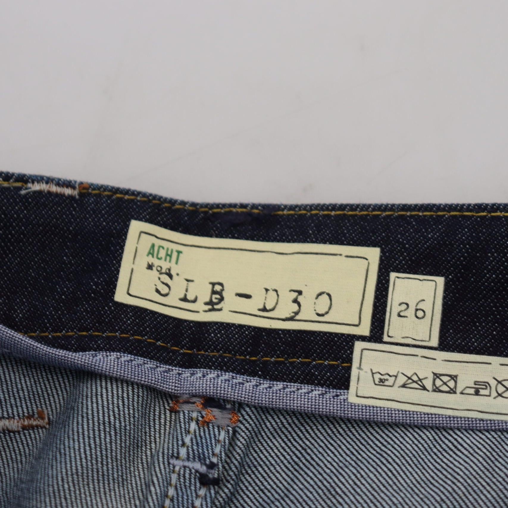 Acht Blue Cotton Low Waist Slim Fit Women Casual Jeans