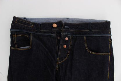 Acht Blue Cotton Regular Straight Fit Jeans