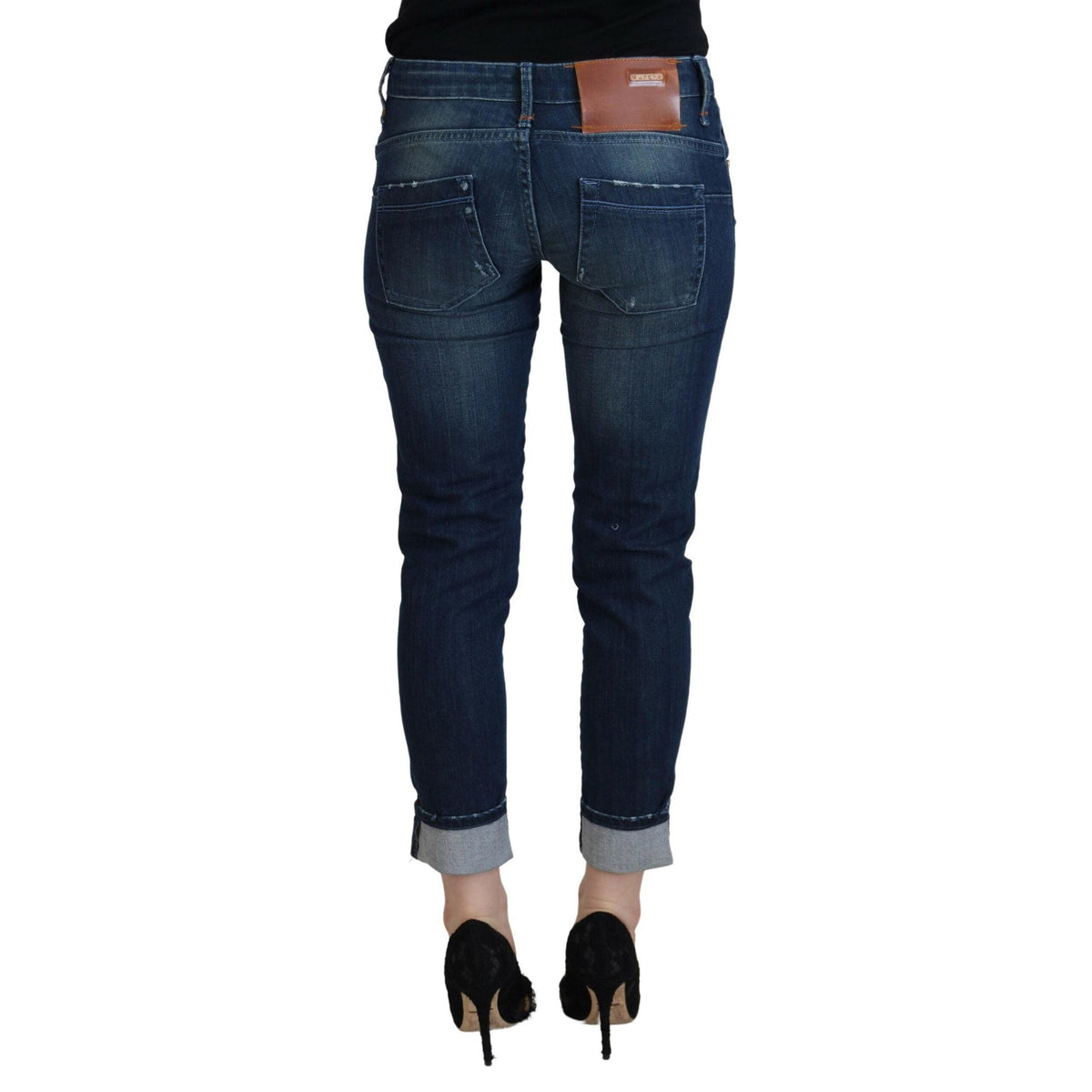 Acht Blue Cotton Slim Fit Women Casual Denim Jeans