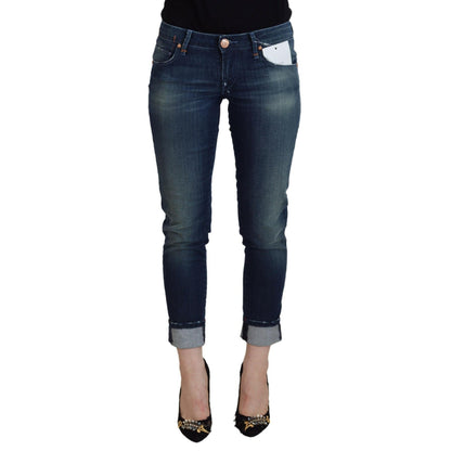 Acht Blue Cotton Slim Fit Women Casual Denim Jeans