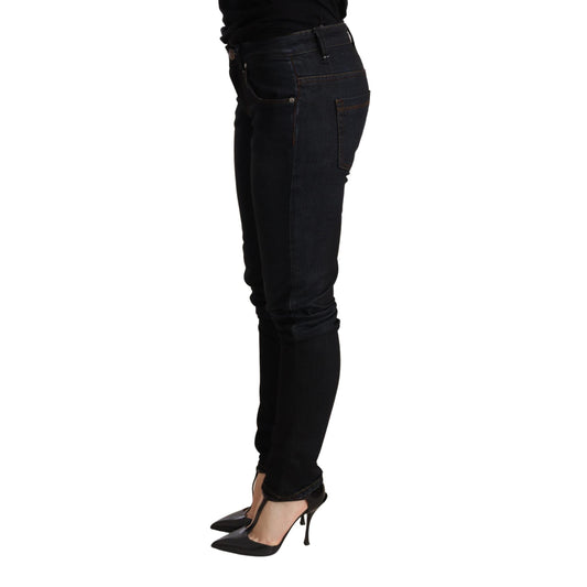 Acht Blue Washed Low Waist Skinny Denim Trouser