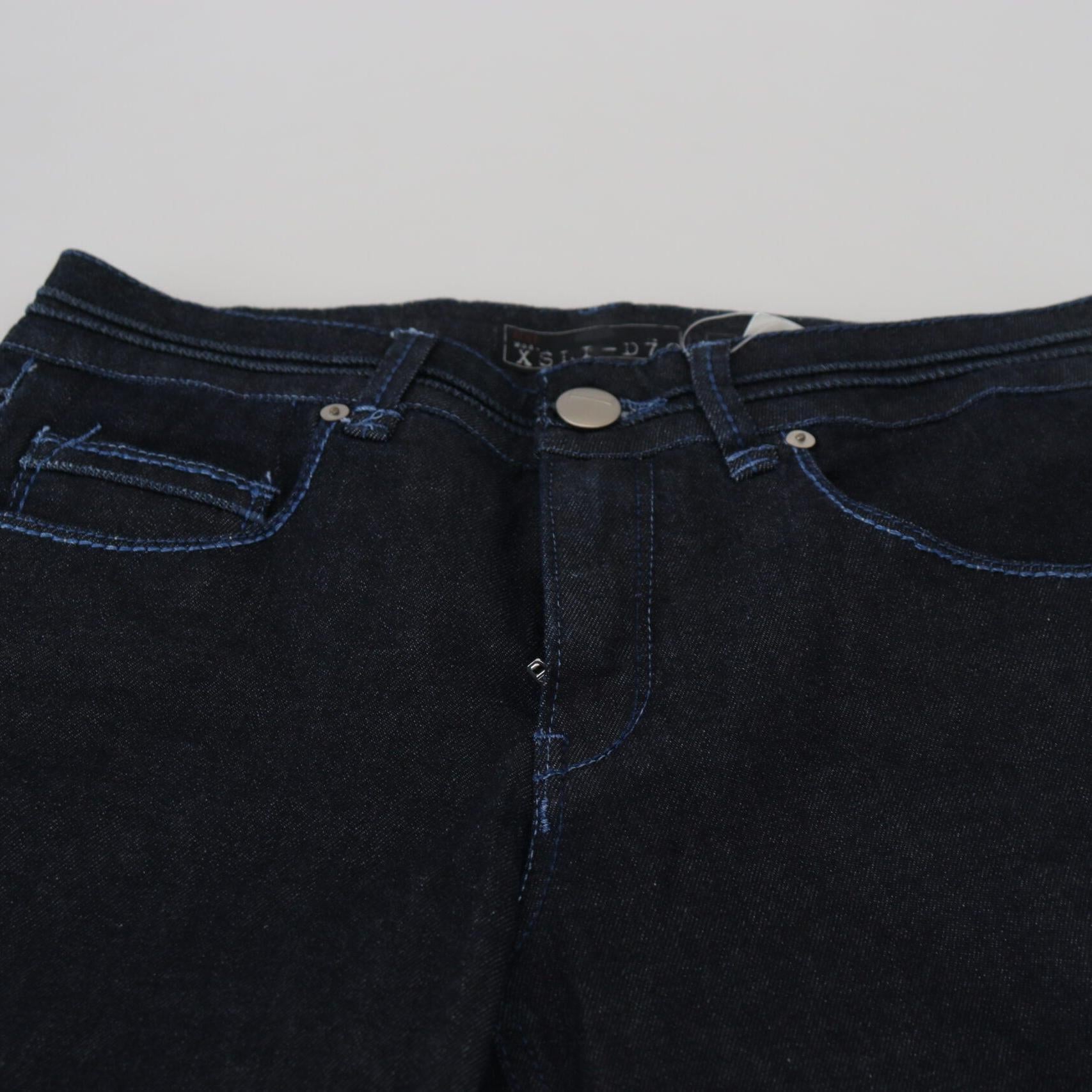 Acht Dark Blue Low Waist Slim Fit Women Denim Jeans