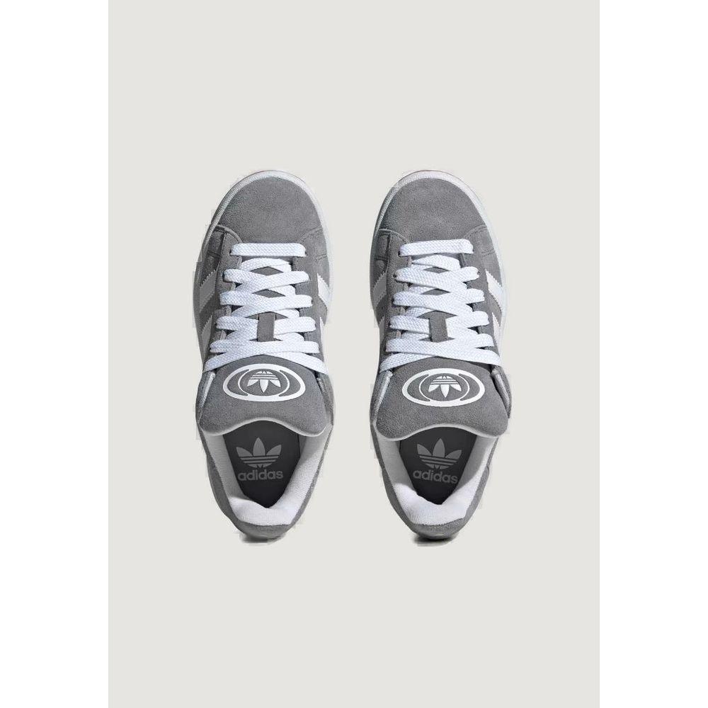 Adidas Gray Leather Sneakers-Modeoutlet