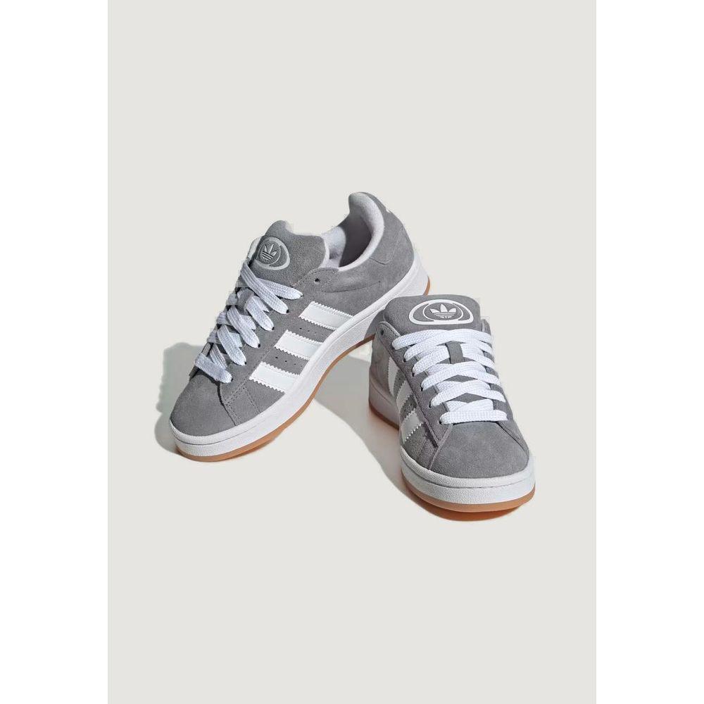 Adidas Gray Leather Sneakers-Modeoutlet