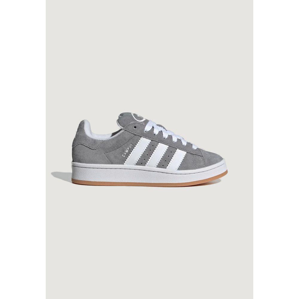 Adidas Gray Leather Sneakers-Modeoutlet