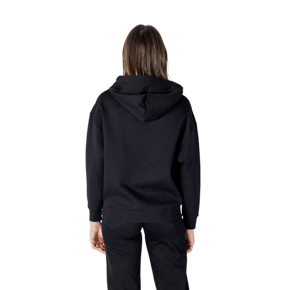 Armani Exchange Black Cotton Hoodie