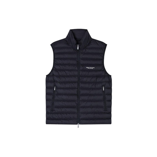 Armani Exchange Black Polyamide Sleeveless Jacket