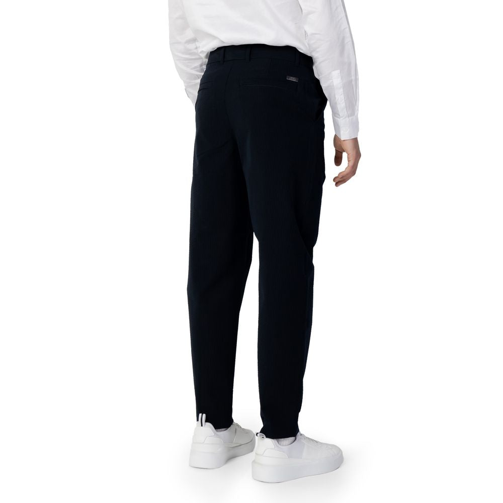 Armani Exchange Blue Cotton Pant
