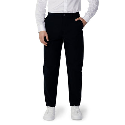 Armani Exchange Blue Cotton Pant