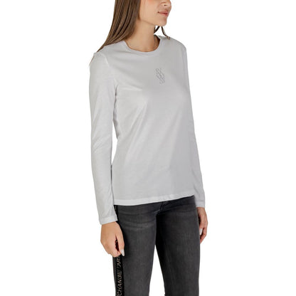 Armani Exchange White Cotton Long Sleeve T-Shirt