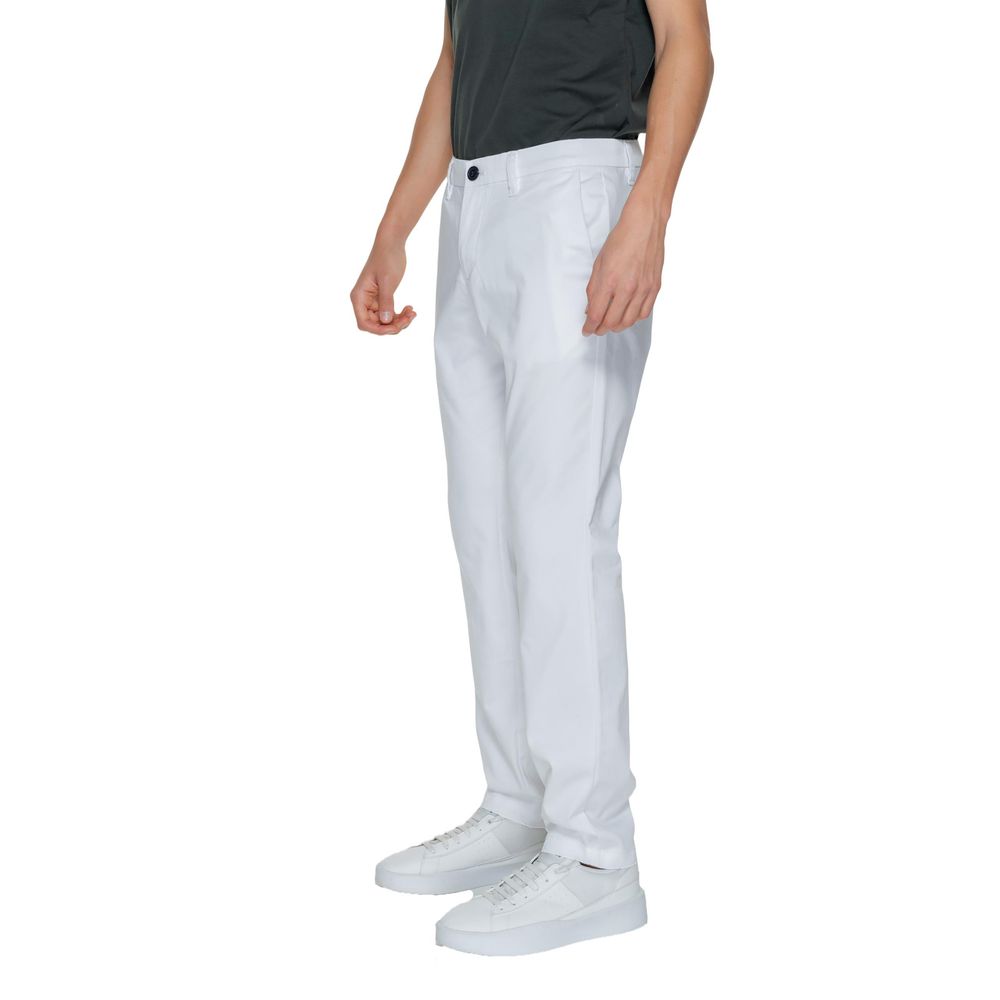 Armani Exchange White Cotton Pant