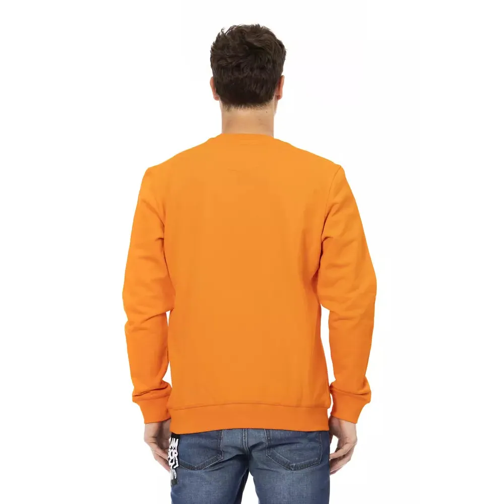 Automobili Lamborghini Orange Cotton Men's Sweater