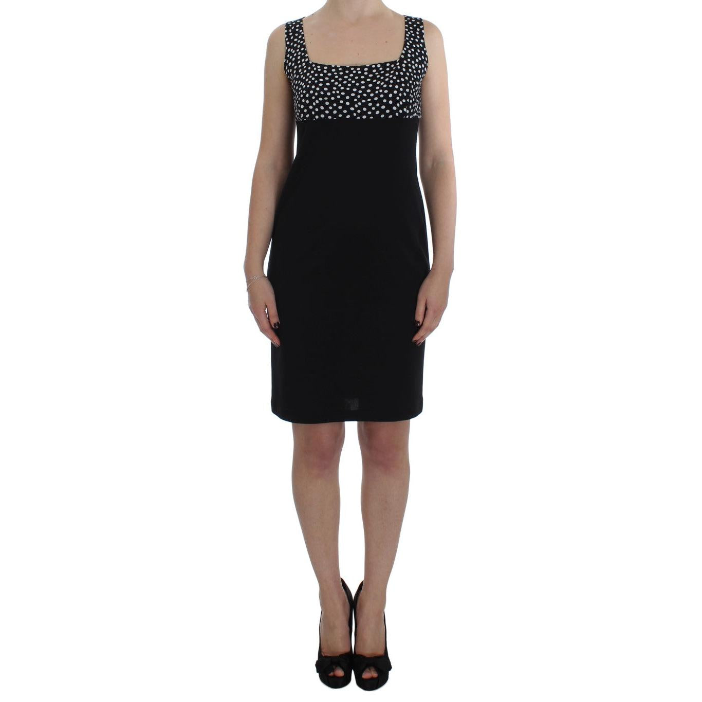 BENCIVENGA Black Stretch Sheath Dress & Sweater Set