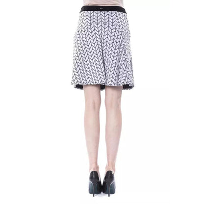 BYBLOS Black Marabou Women Skirt