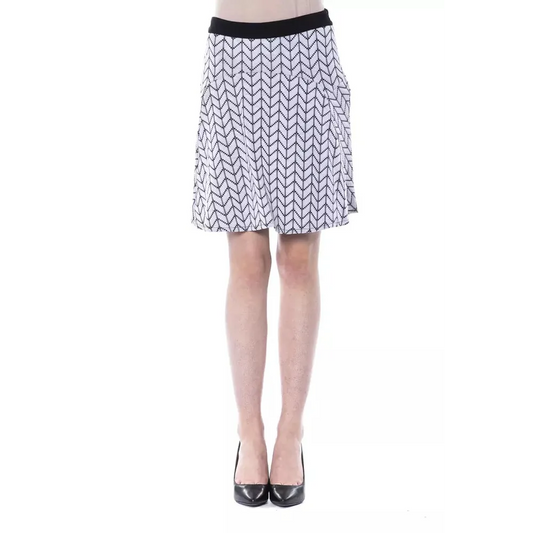 BYBLOS Black Marabou Women Skirt