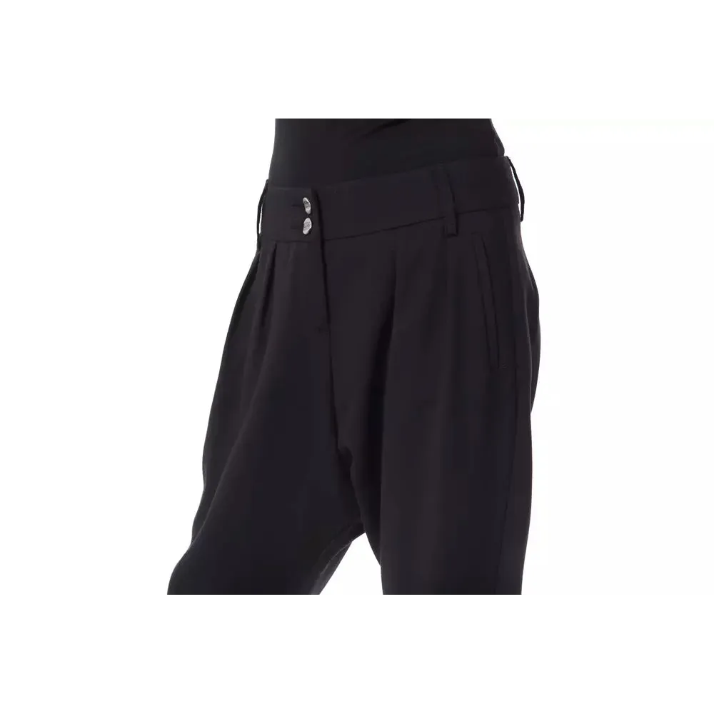BYBLOS Black Polyester Women Pant