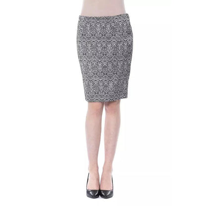 BYBLOS Black Viscose Women Skirt