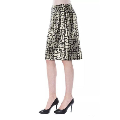 BYBLOS Gold Viscose Women Skirt