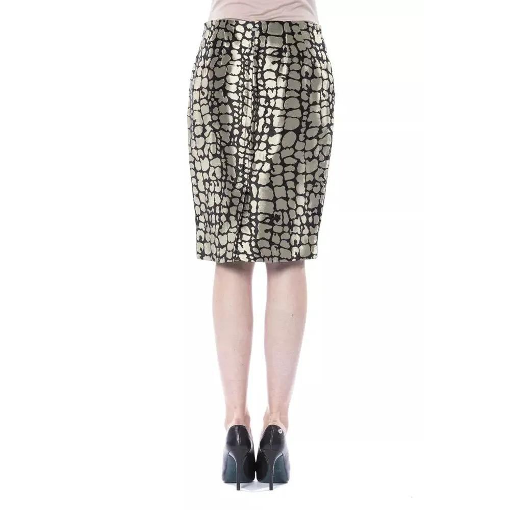 BYBLOS Gold Viscose Women Skirt