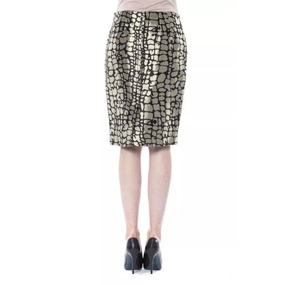 BYBLOS Gold Viscose Women Skirt