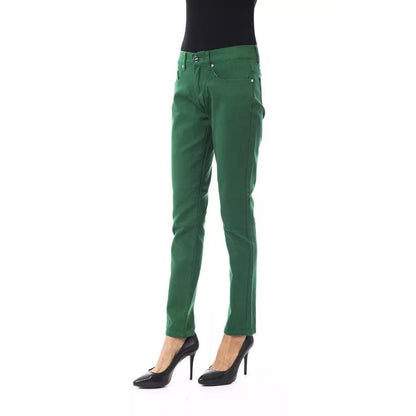 BYBLOS Green Cotton Women Pant
