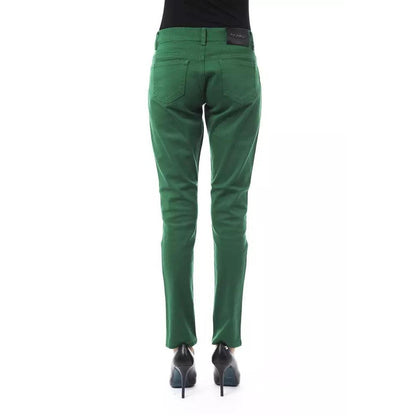 BYBLOS Green Cotton Women Pant