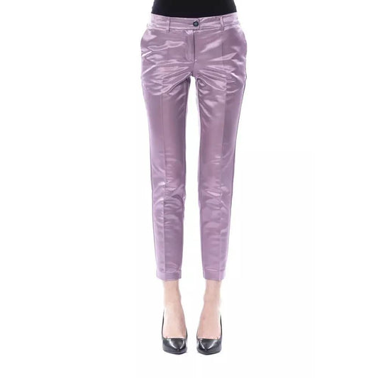 BYBLOS Purple Cotton Women Pants