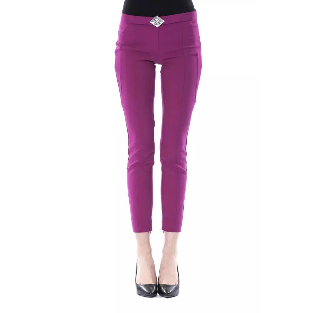 BYBLOS Purple Polyester Women Pants