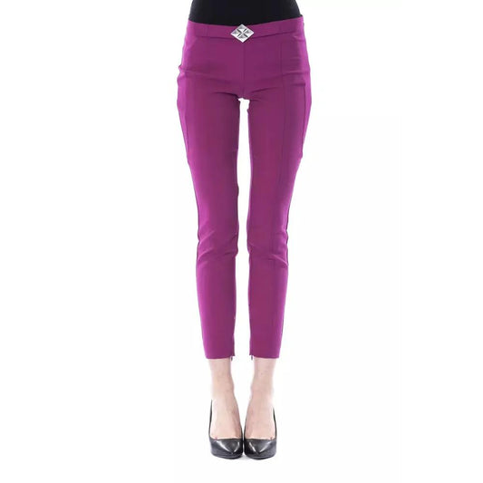 BYBLOS Purple Polyester Women Pants