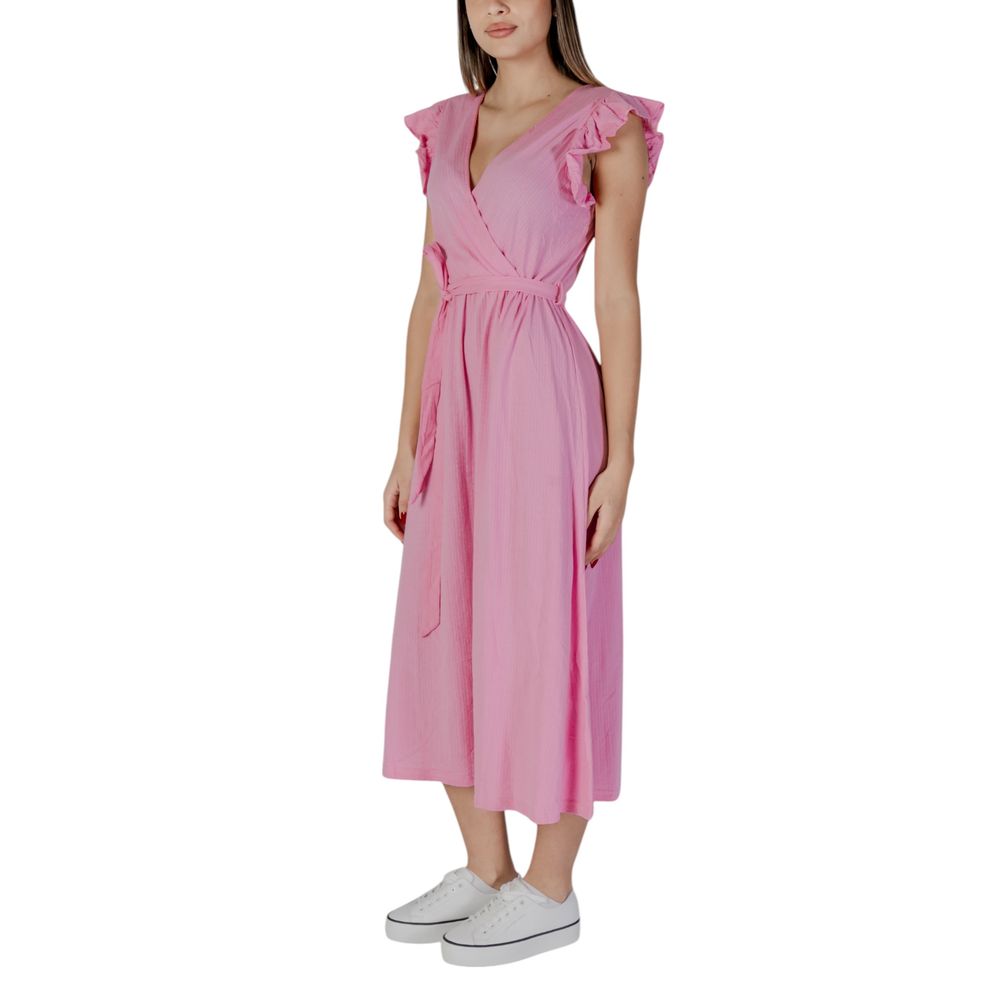 B.Young Multicolor Cotton Long Dress