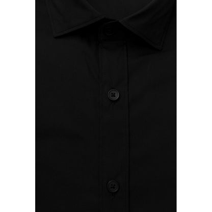 Bagutta Black Cotton Men's Shirt
