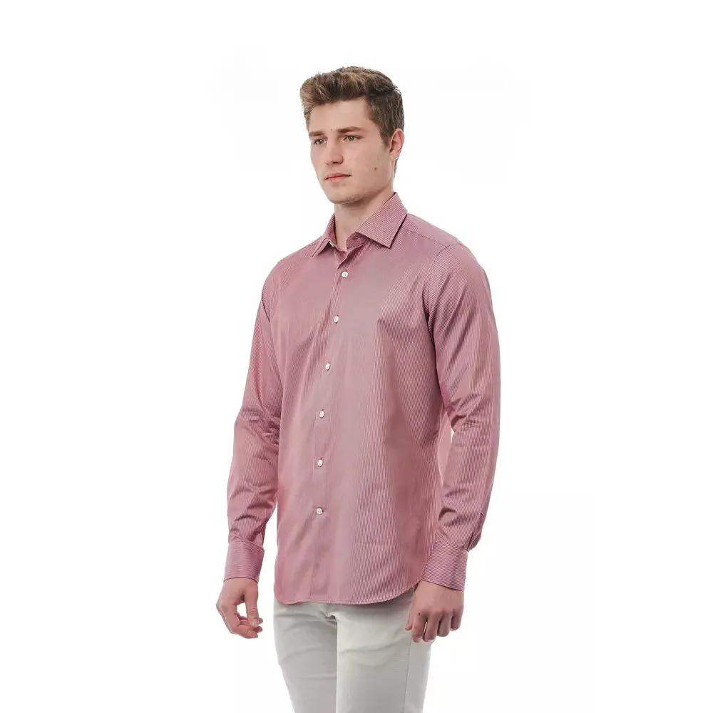 Bagutta Red Cotton Men Shirt