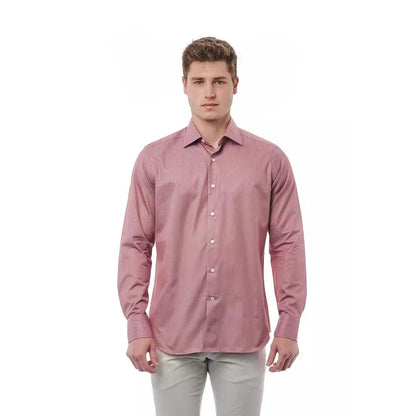 Bagutta Red Cotton Men Shirt