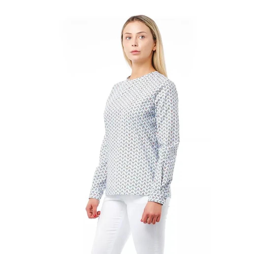 Bagutta White Cotton Women Blouse