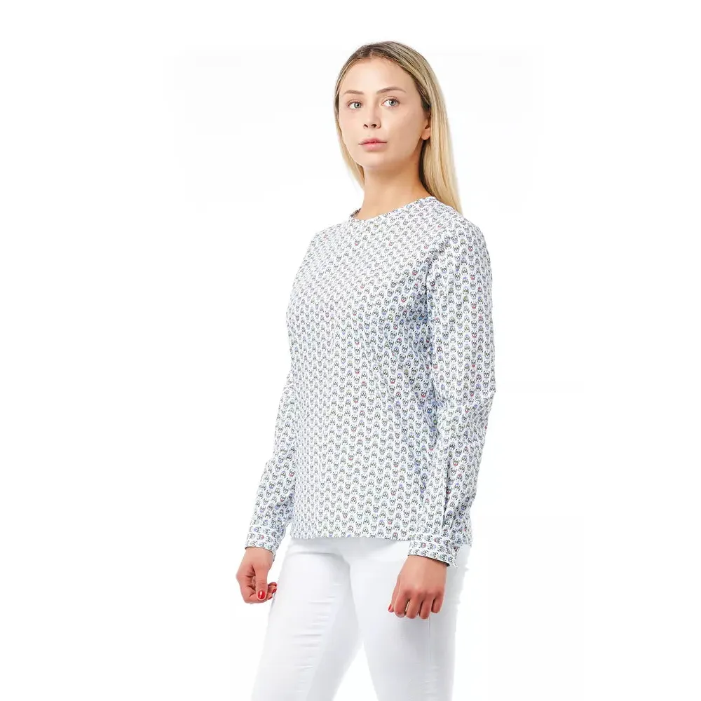 Bagutta White Cotton Women Blouse