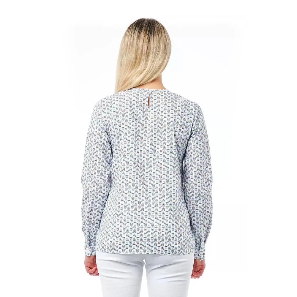 Bagutta White Cotton Women Blouse