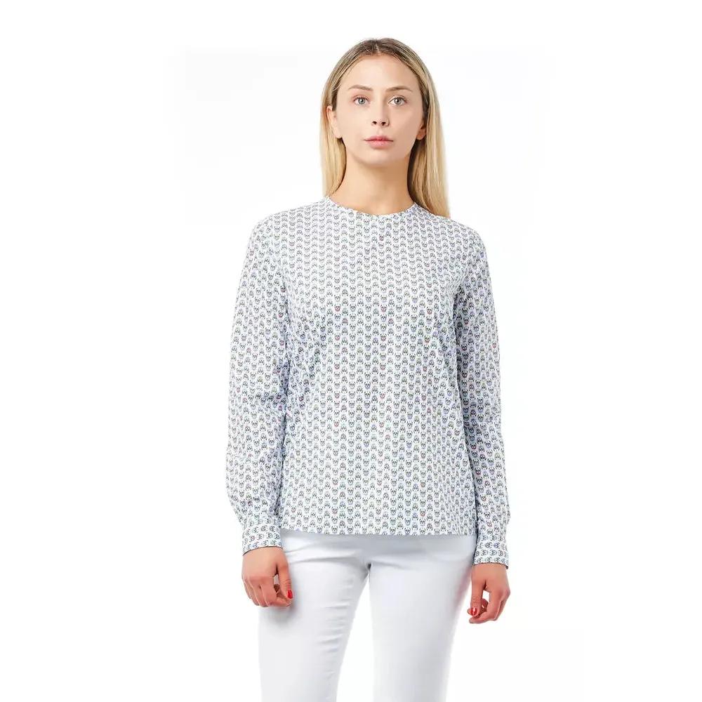 Bagutta White Cotton Women Blouse