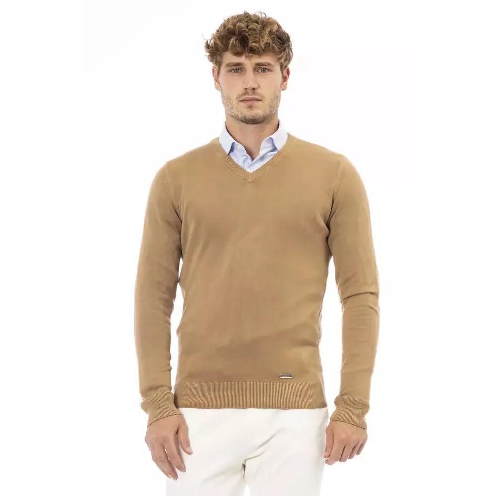 Baldinini Trend Beige Modal Men Sweater