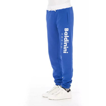 Baldinini Trend Blue Cotton Men's Sport Pant