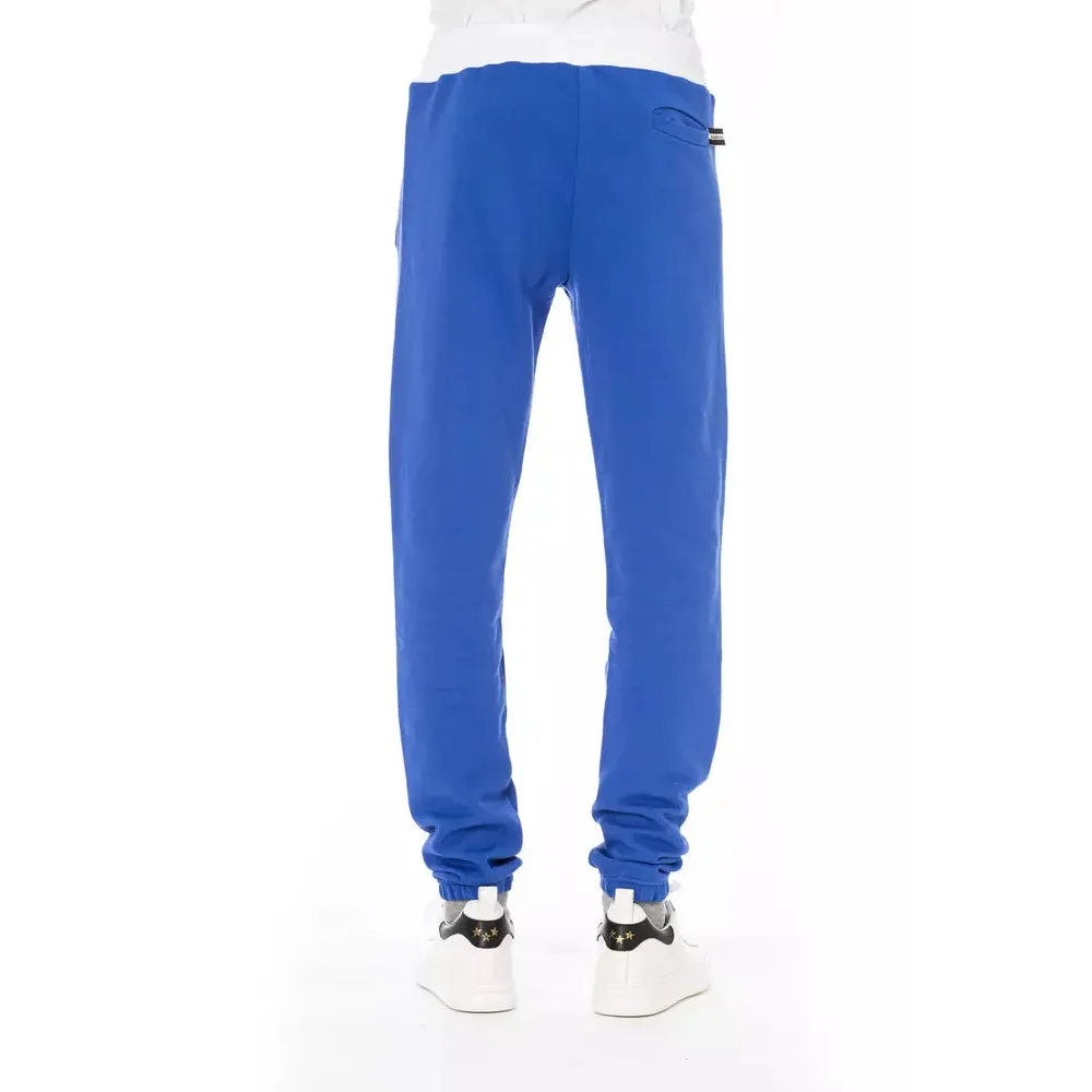Baldinini Trend Blue Cotton Men's Sport Pant