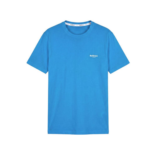 Baldinini Trend Light Blue Cotton Men T-shirt