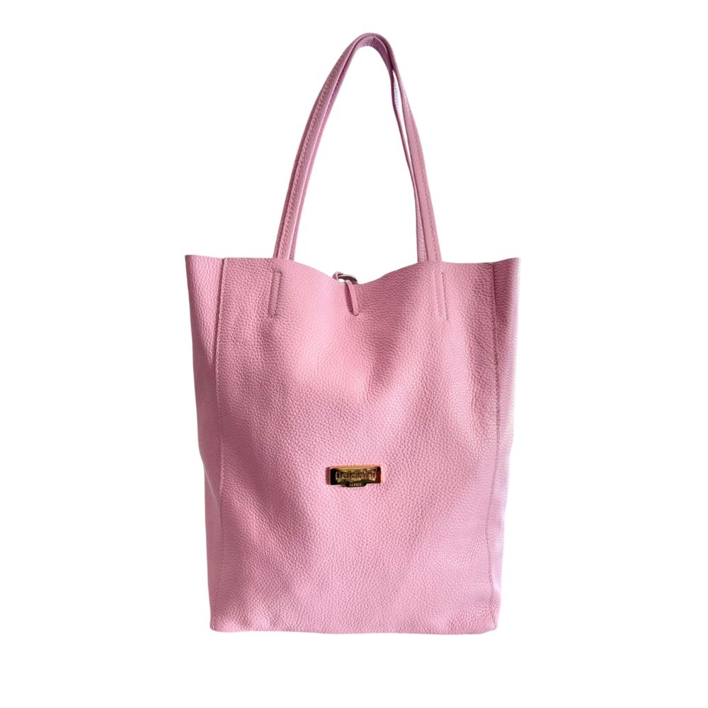 Baldinini Trend Pink Leather Women Bag