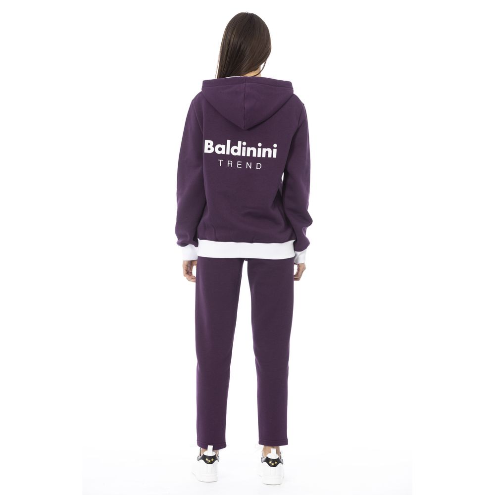 Baldinini Trend Purple Cotton Women's Sweater
